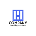 Square with Letter H Logo